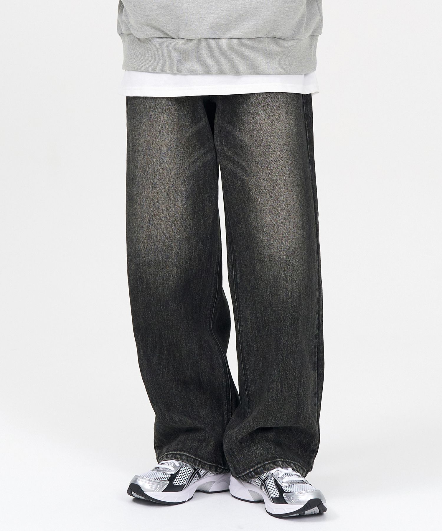 【TOFFEE】★送料・関税込★WIDE DENIM PANTS TOFFEE]☆韓国大人気☆ONE TUCK WIDE DENIM PANTS (デニム
