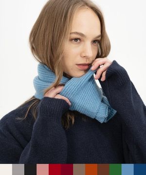 컬러 니트 숏 머플러 12 Colors