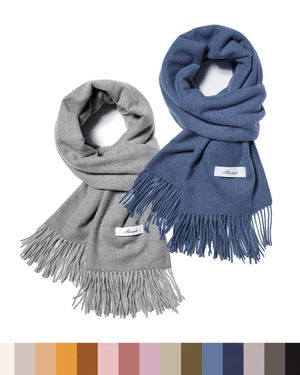 [2PACK] 클래식 컬러 소프트 머플러 20 Colors