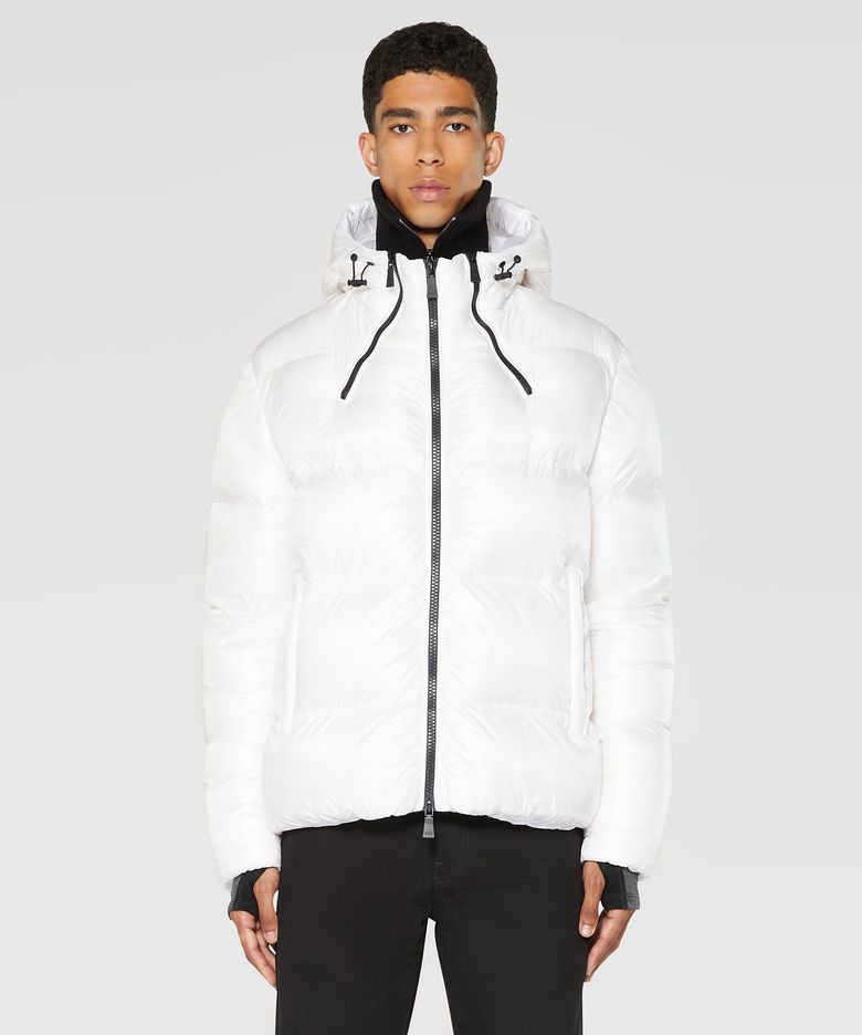 BOMBER WITH DOWN PADDING (WHITE) [8AM110]