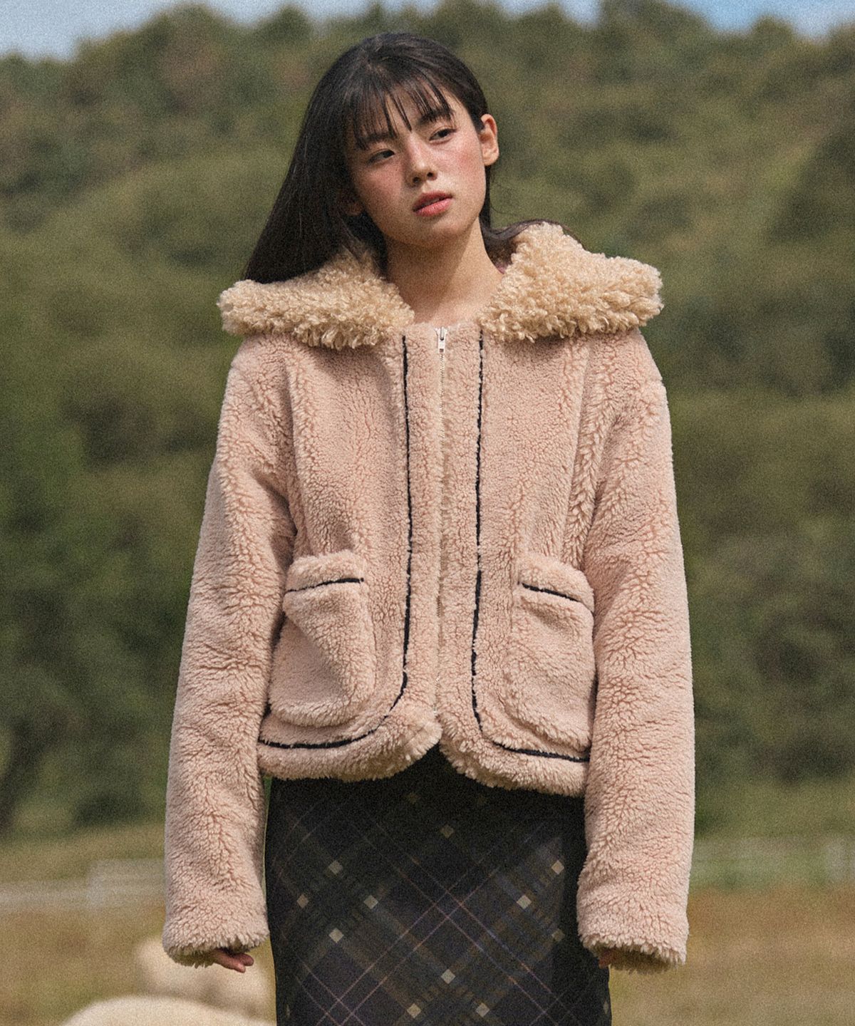 바이탈싸인(VITALSIGN) Fur-collar Dumble Jumper