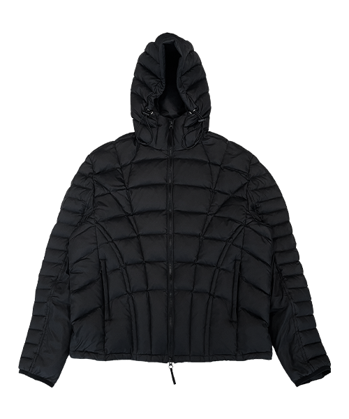MUSINSA | THE COLDEST MOMENT TCM web light puffer jacket (black)
