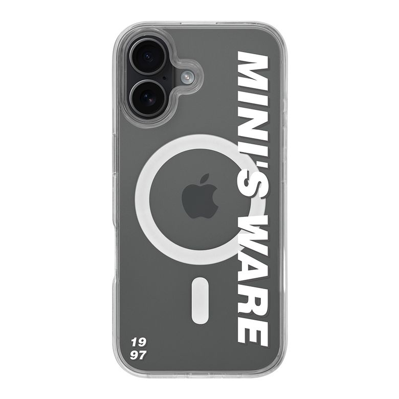 [아이폰17추가] BASICLOGO MAGSAFE JELLYHARD CASE_WHITE BIG