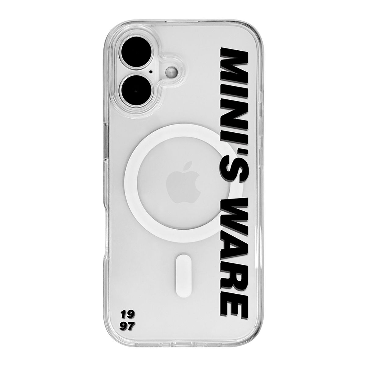 미니스웨어(MINI'S WARE) [아이폰17추가] BASICLOGO MAGSAFE JELLYHARD CASE_BLACK BIG