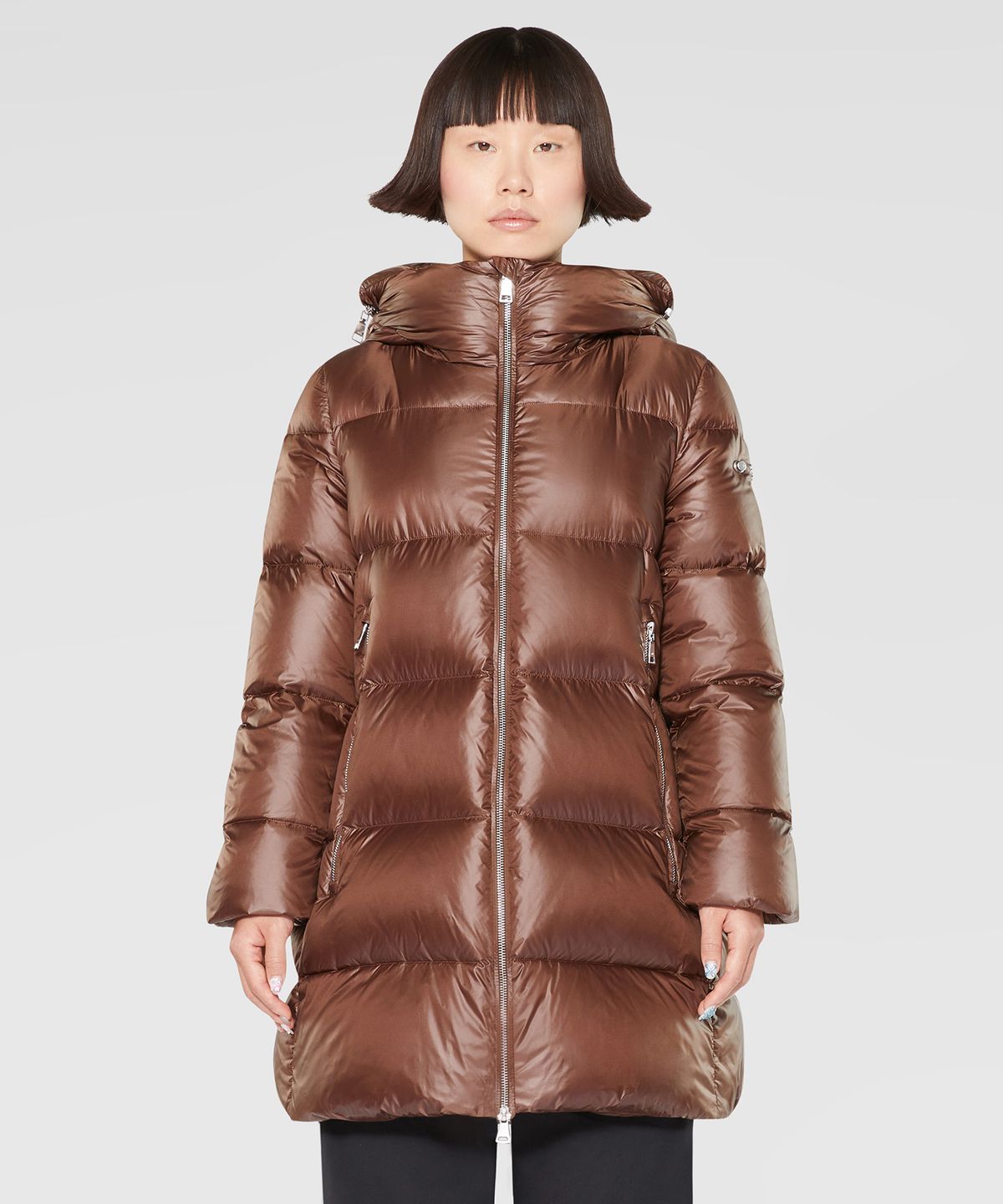 에이디디(ADD) HOODED DOWN JACKET (BROWN) [8AW173]