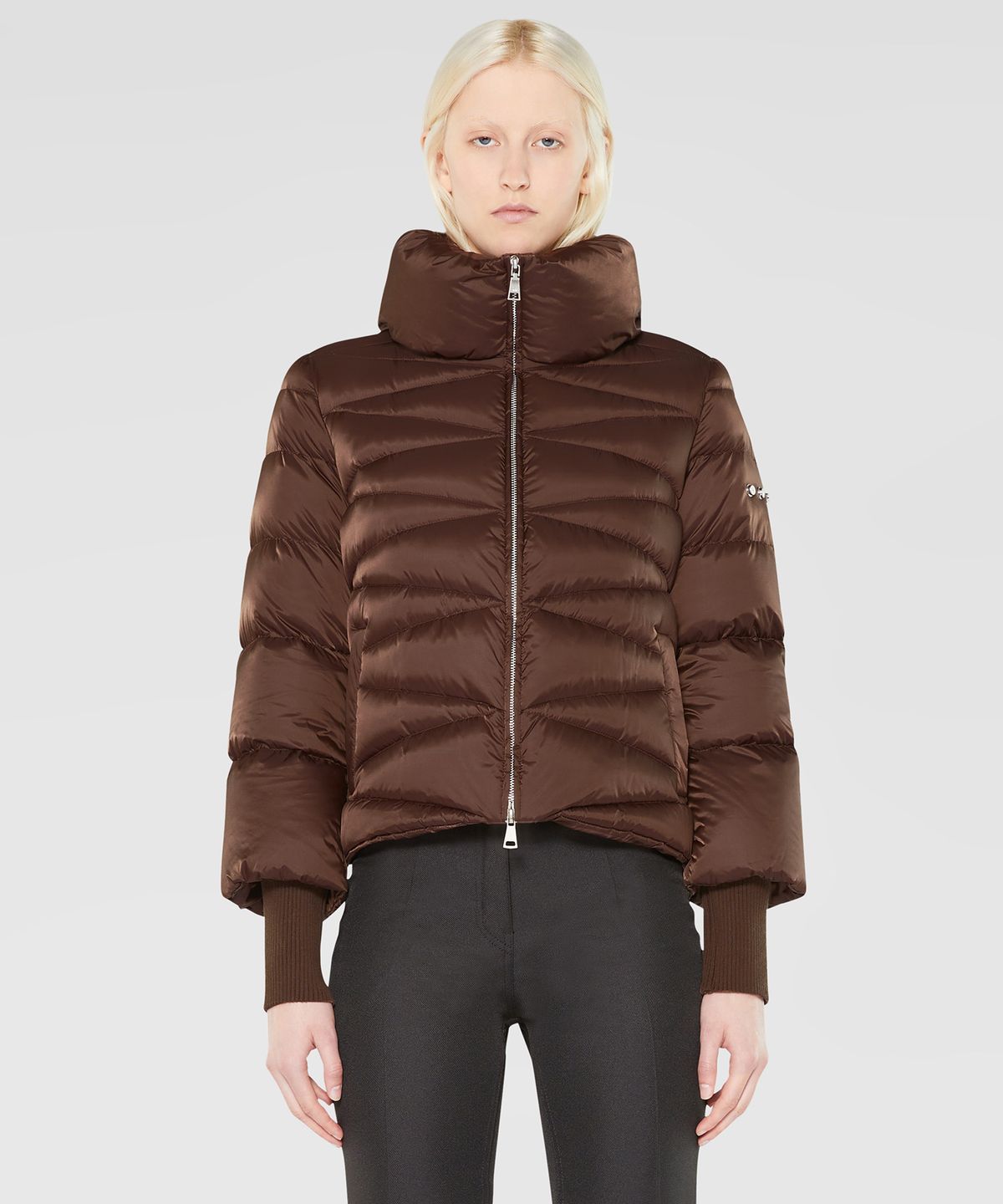 에이디디(ADD) DOWN JACKET WITH DETACHABLE KNIT CUFF (BROWN) [8AW220]