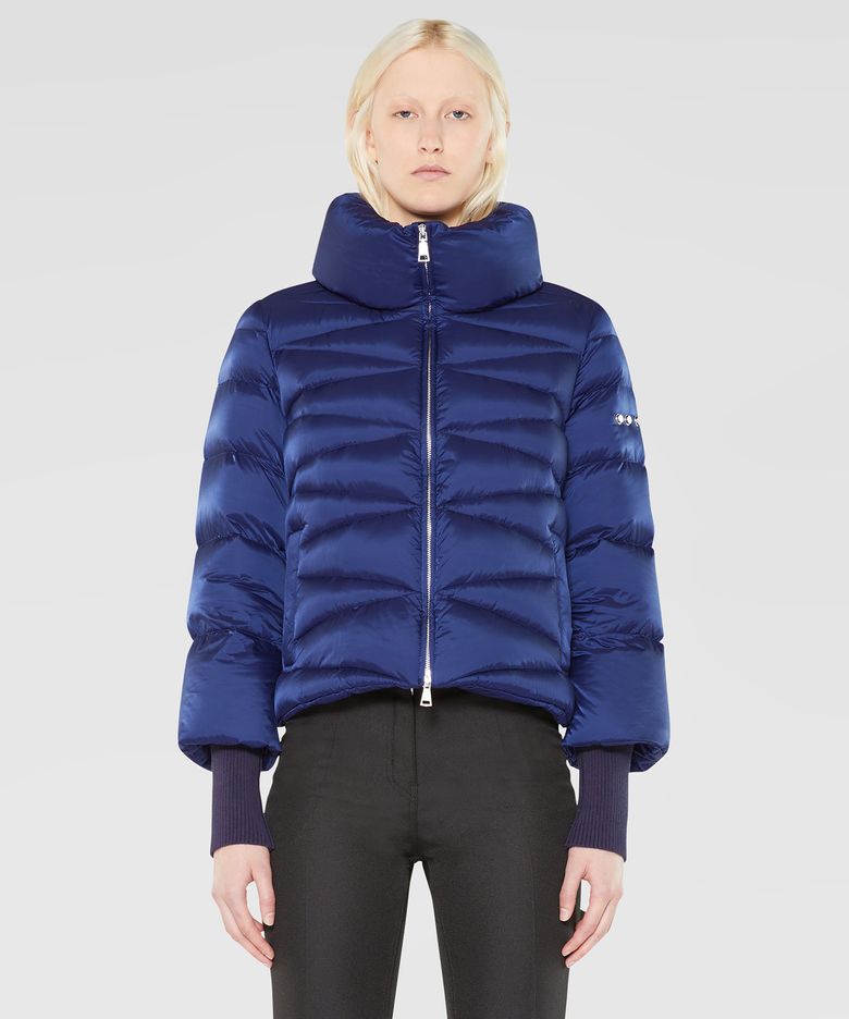 DOWN JACKET WITH DETACHABLE KNIT CUFF (NAVY) [8AW220]