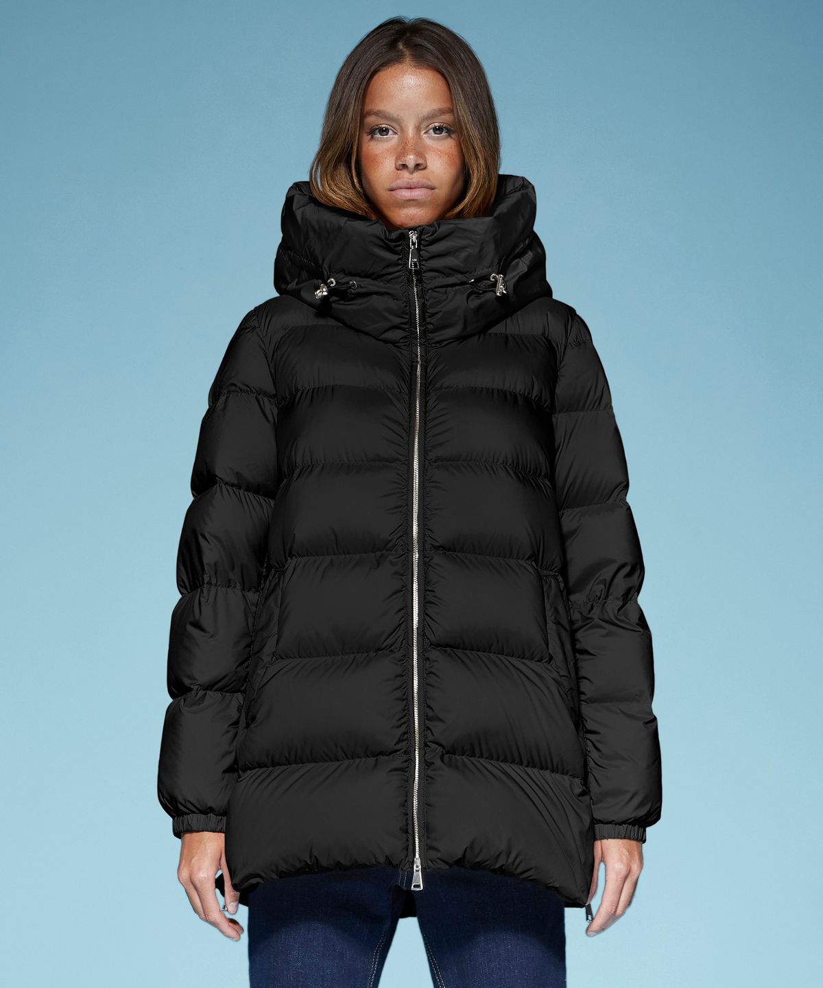 에이디디(ADD) HOODED DOWN JACKET (BLACK) [8AW443]