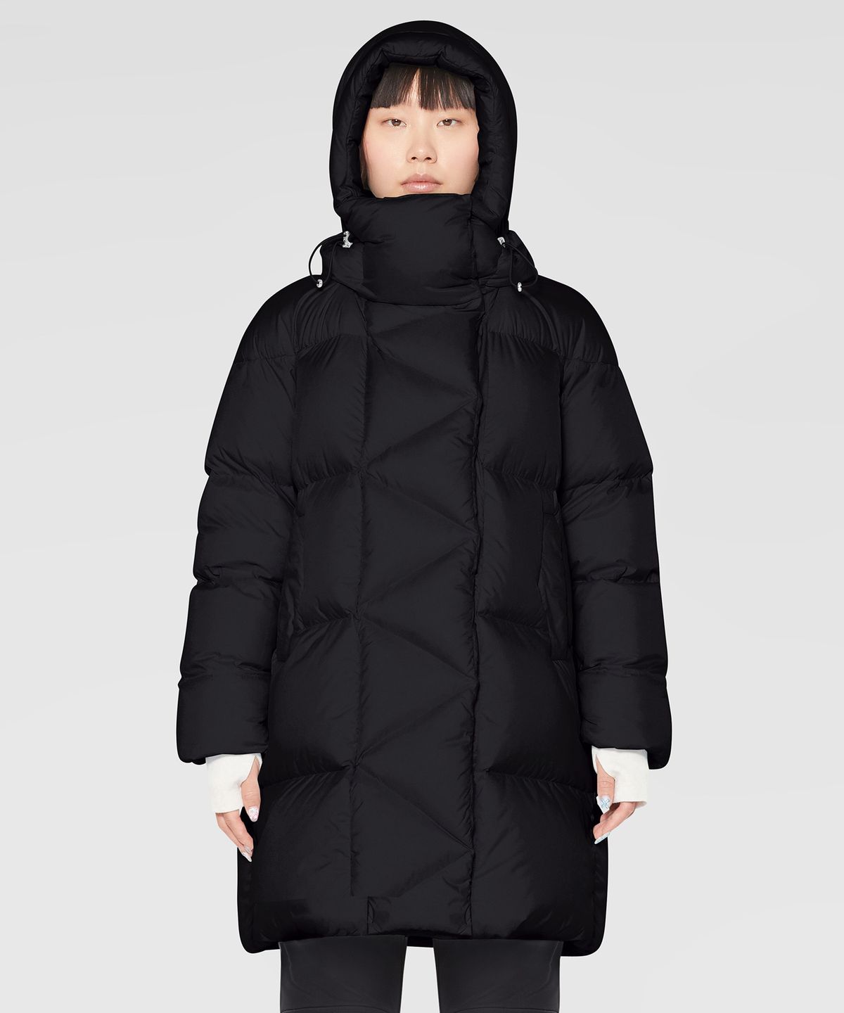 에이디디(ADD) HOODED DOWN JACKET (BLACK) [8AW446]