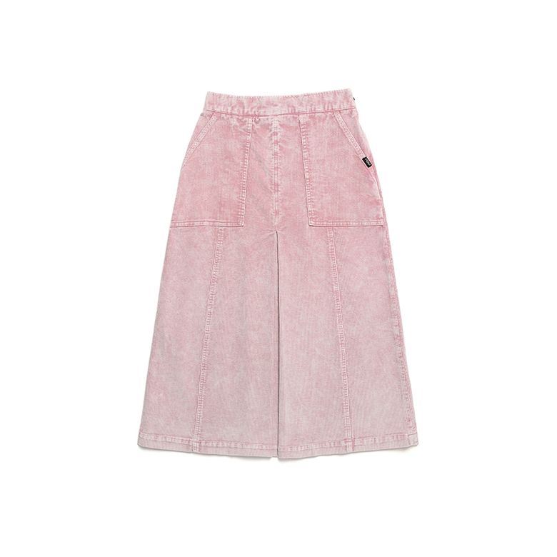 W 가먼트다잉 코듀로이 스커트 Dusty Pink