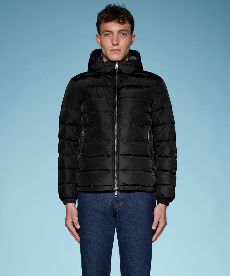 WINDBREAKER WITH DOWN PADDING (BLACK) [8AM003]