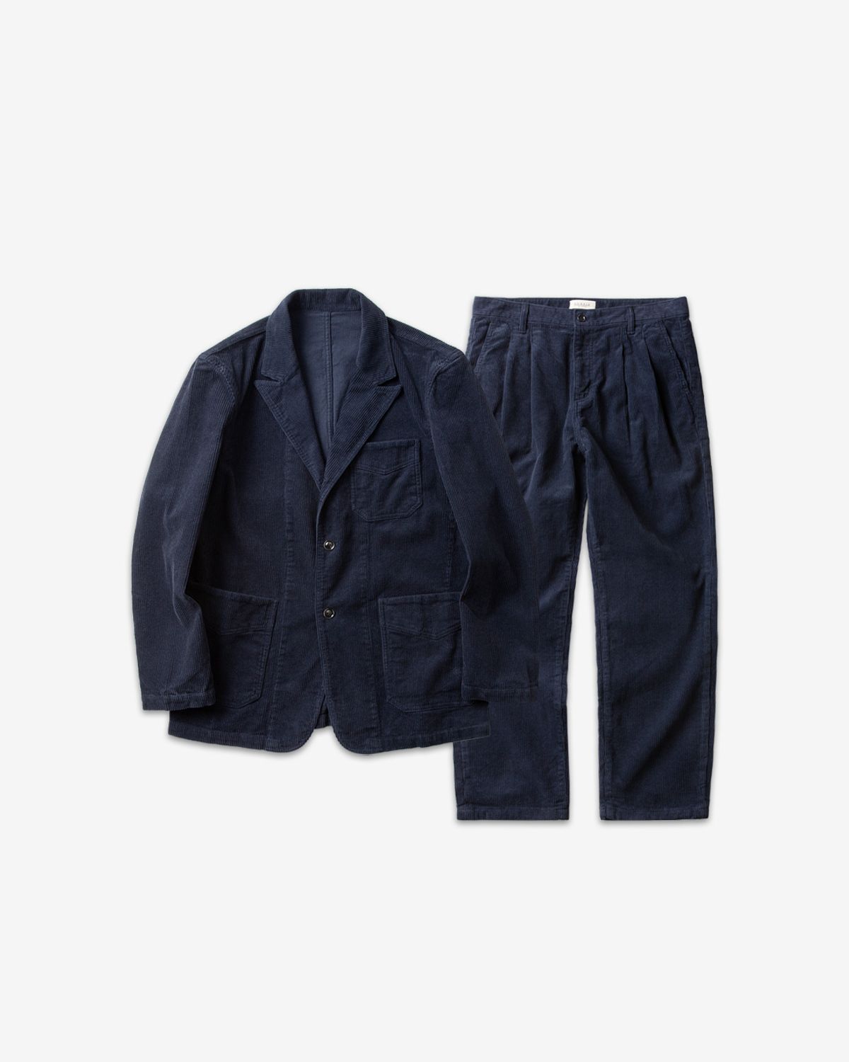 솔티(SORTIE) Tura Corduroy Washed Set-up (Blue)