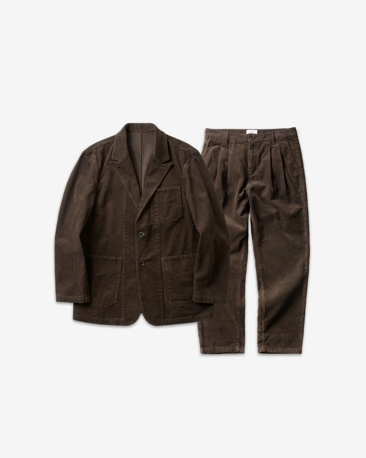 솔티(SORTIE) Tura Corduroy Washed Set-up (Brown)