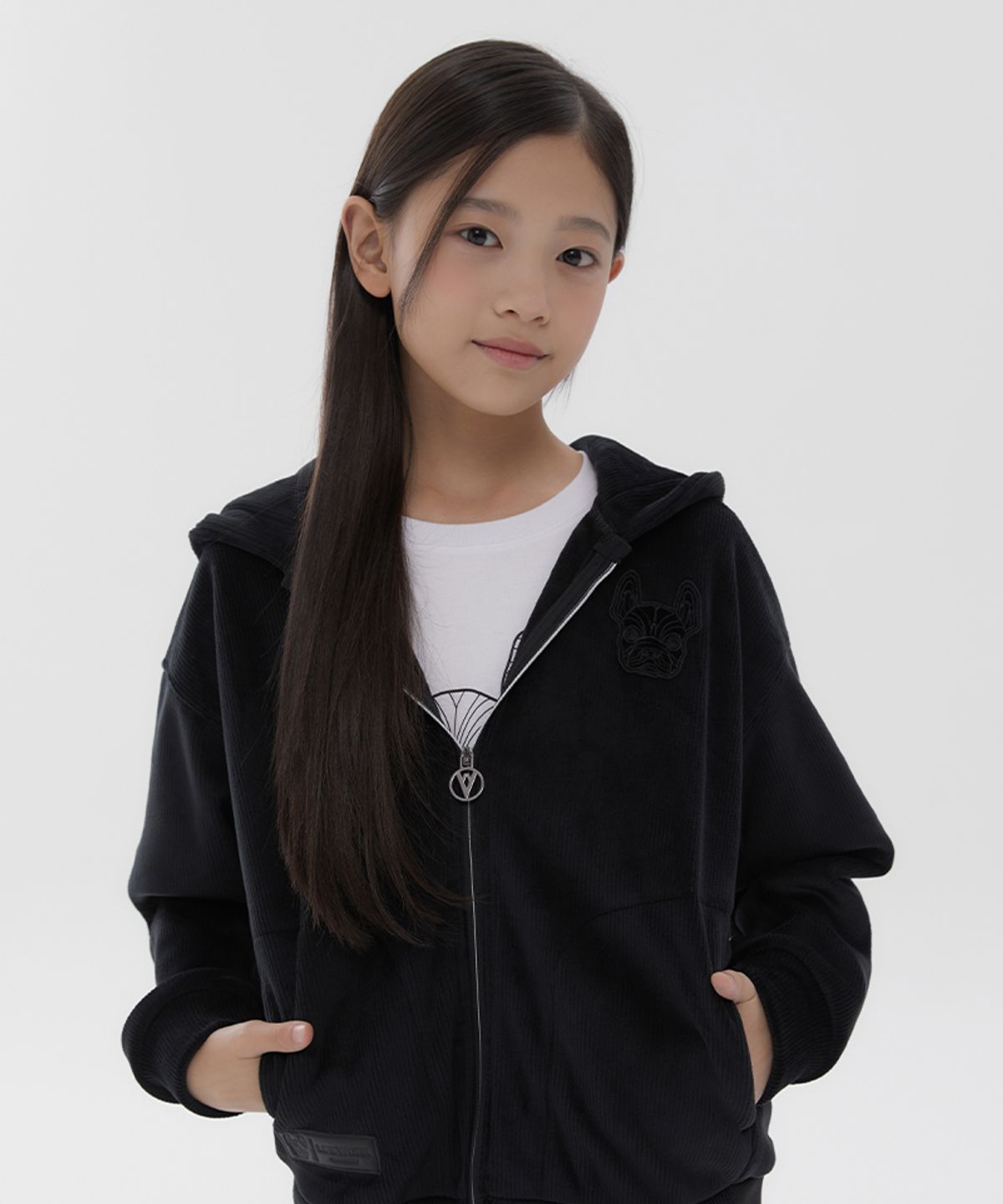 라이프워크 키즈(LIFEWORK KIDS) 키즈) 라독 골지 벨로아 후드집업