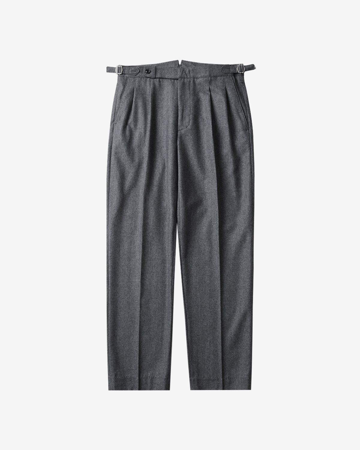 솔티(SORTIE) W301 Reve Pleats Wool Trousers (Gray)
