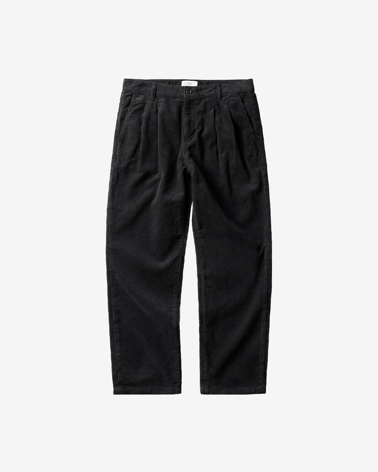 Tura Corduroy Washed Trousers (Black)