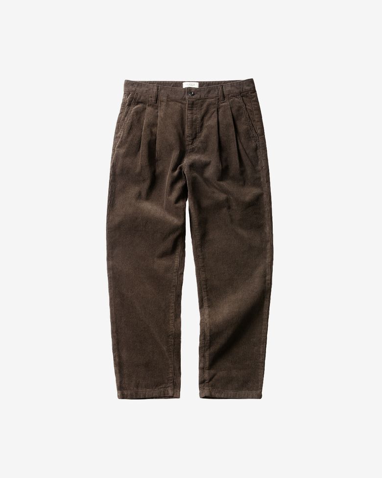 Tura Corduroy Washed Trousers (Brown)