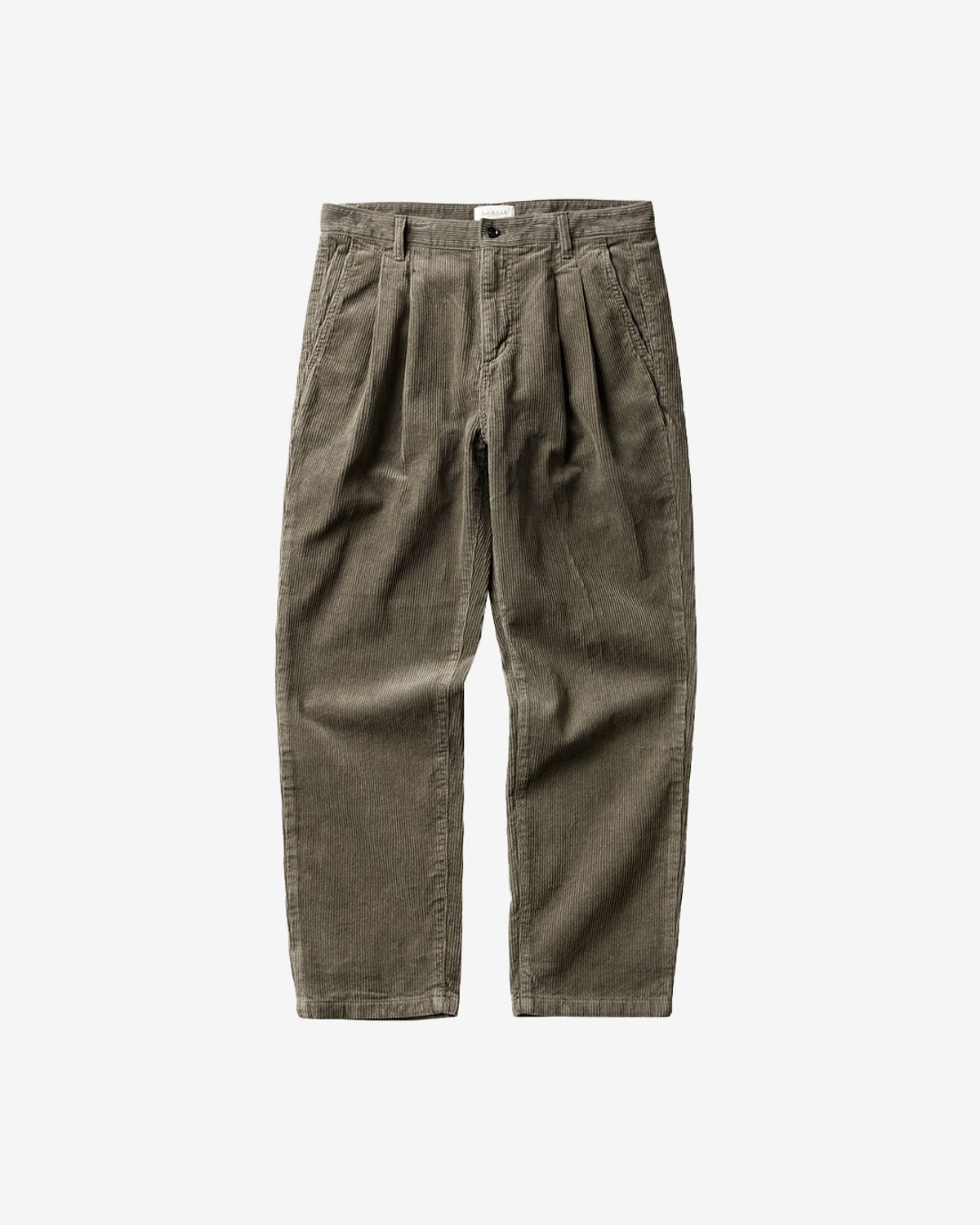 솔티(SORTIE) Tura Corduroy Washed Trousers (Light Khaki)