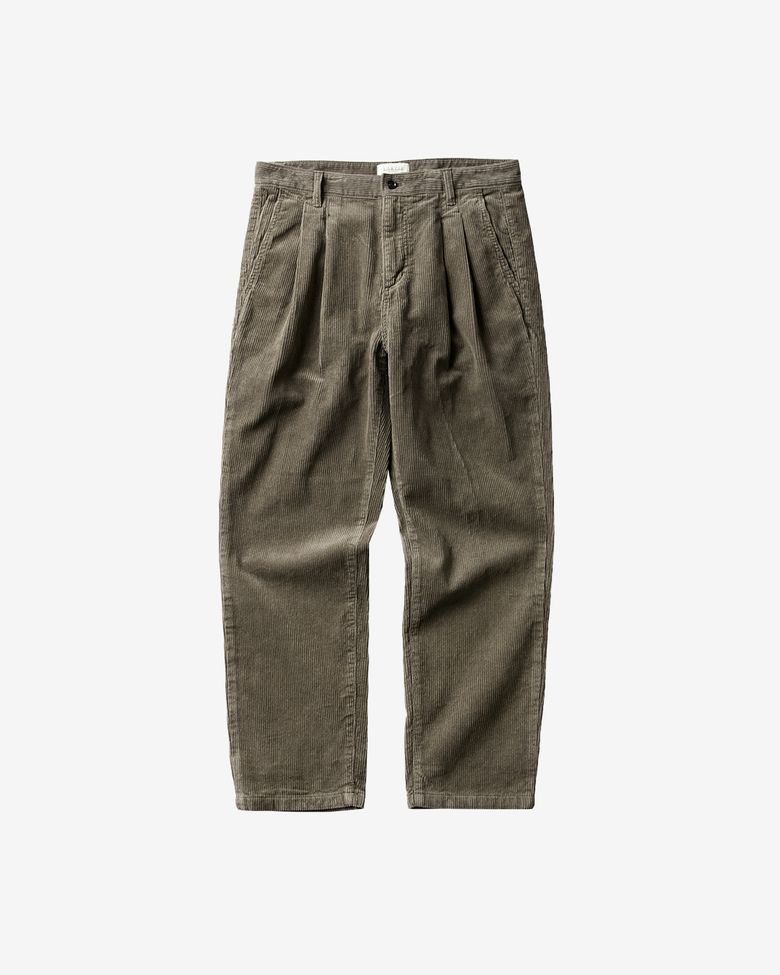 Tura Corduroy Washed Trousers (Light Khaki)