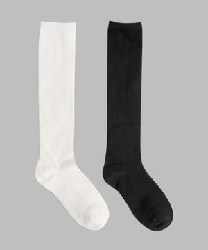 [5PACK] 여성 기모 니삭스 양말 2color