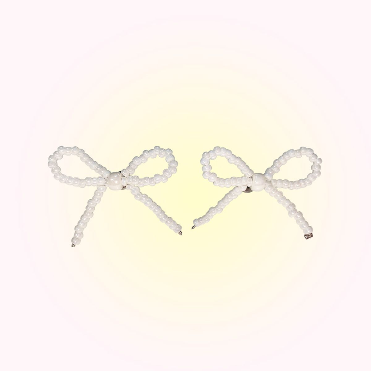 러브오낫(LOVE OR NOT) Pearl Ribbon Beads Earring