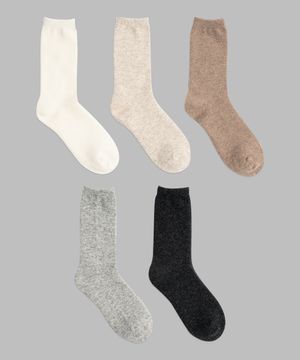 [5PACK] 여성 장목 울 양말 5color