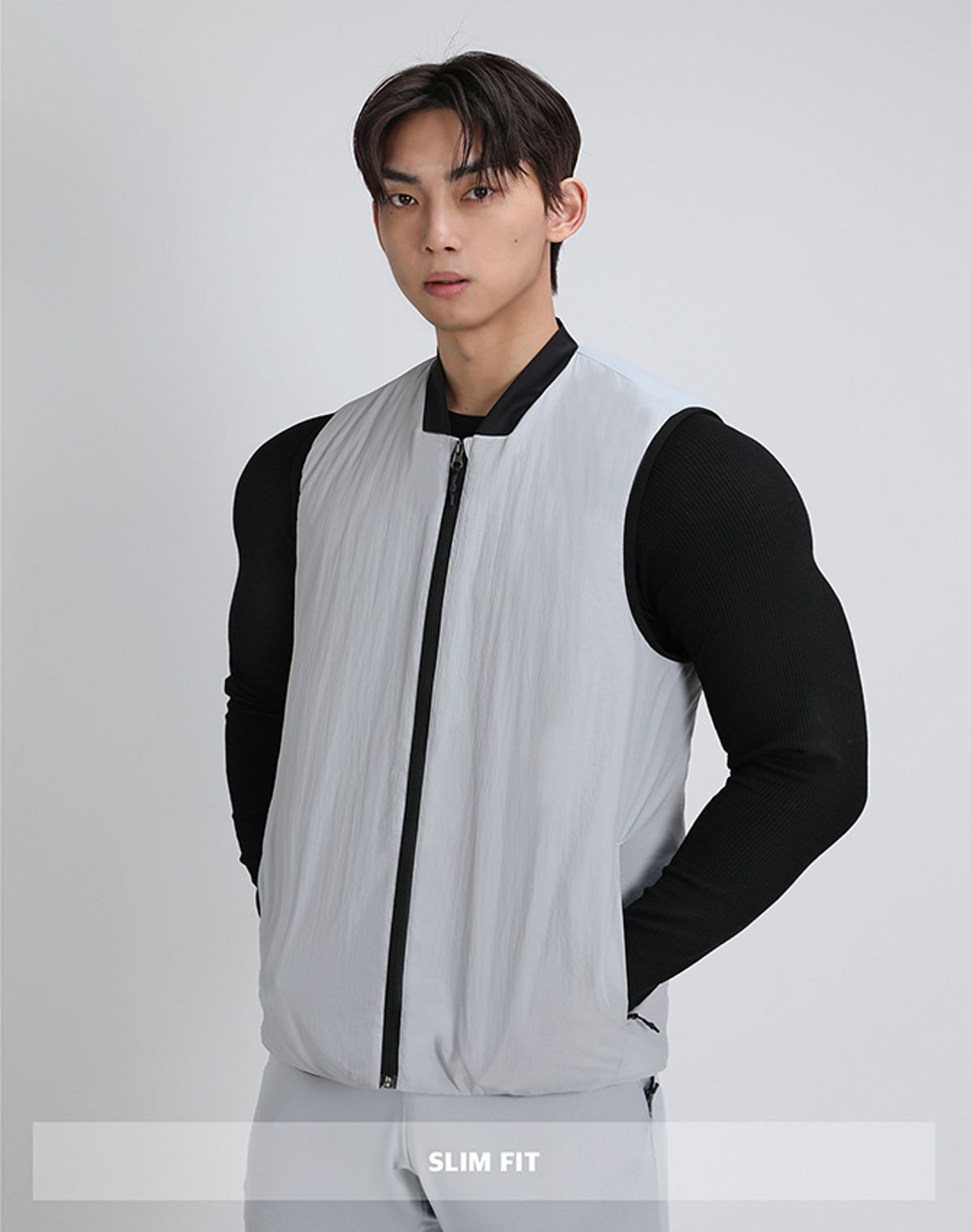 알브이디(RVD) 런닝 라이트 패딩 베스트 (그레이)