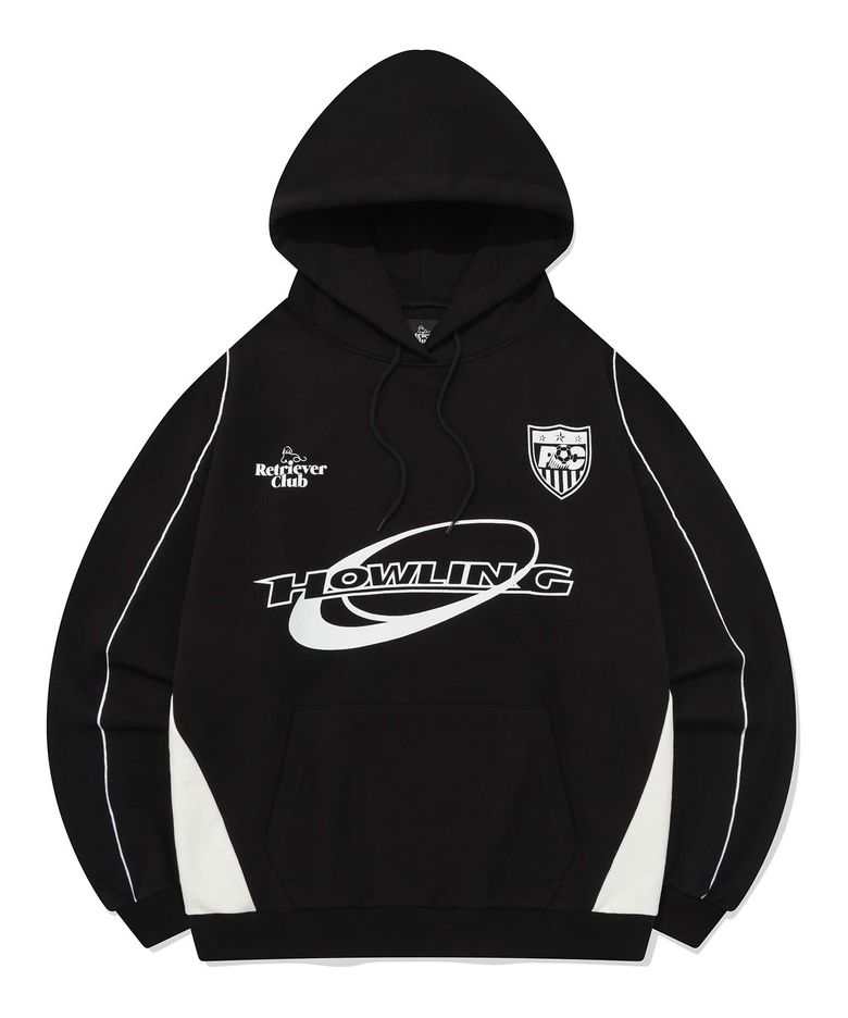 HOWLING SOCCER HOODIE [BLACK]