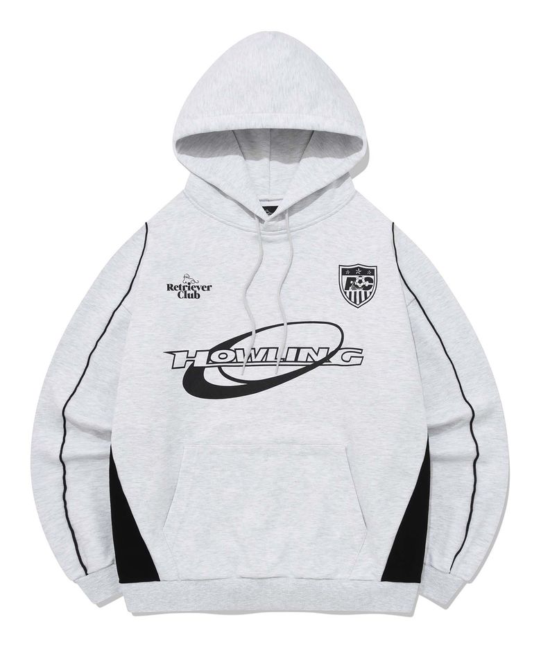 HOWLING SOCCER HOODIE [MELANGE GRAY]