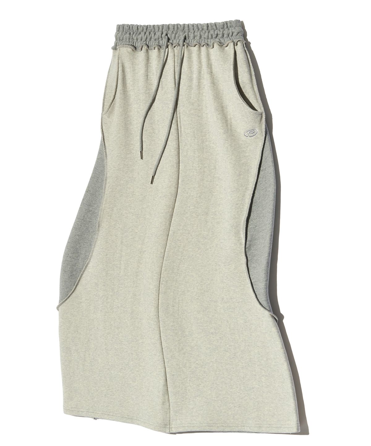 피스메이커(PIECE MAKER) EX RAW MAXI SKIRT (GREY)