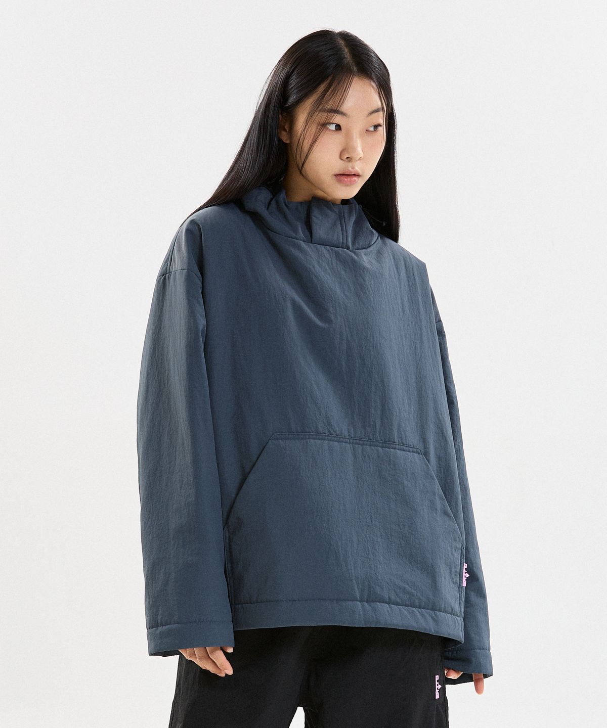 슈브토(SHVTO) Puffer slate hoodie