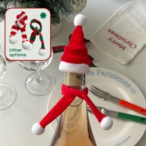 메리크리스마스 와인보틀 모자& 머플러 2type