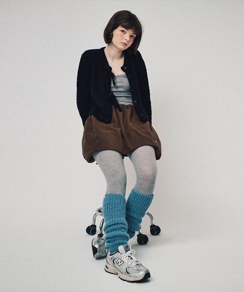 ALPACA LEG WARMERS, BLUE