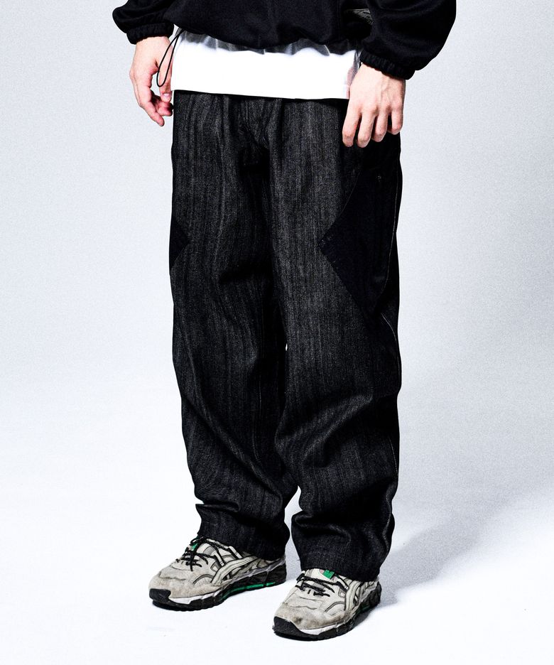 DIPPING SAUCE TWO TUCK DENIM PANTS