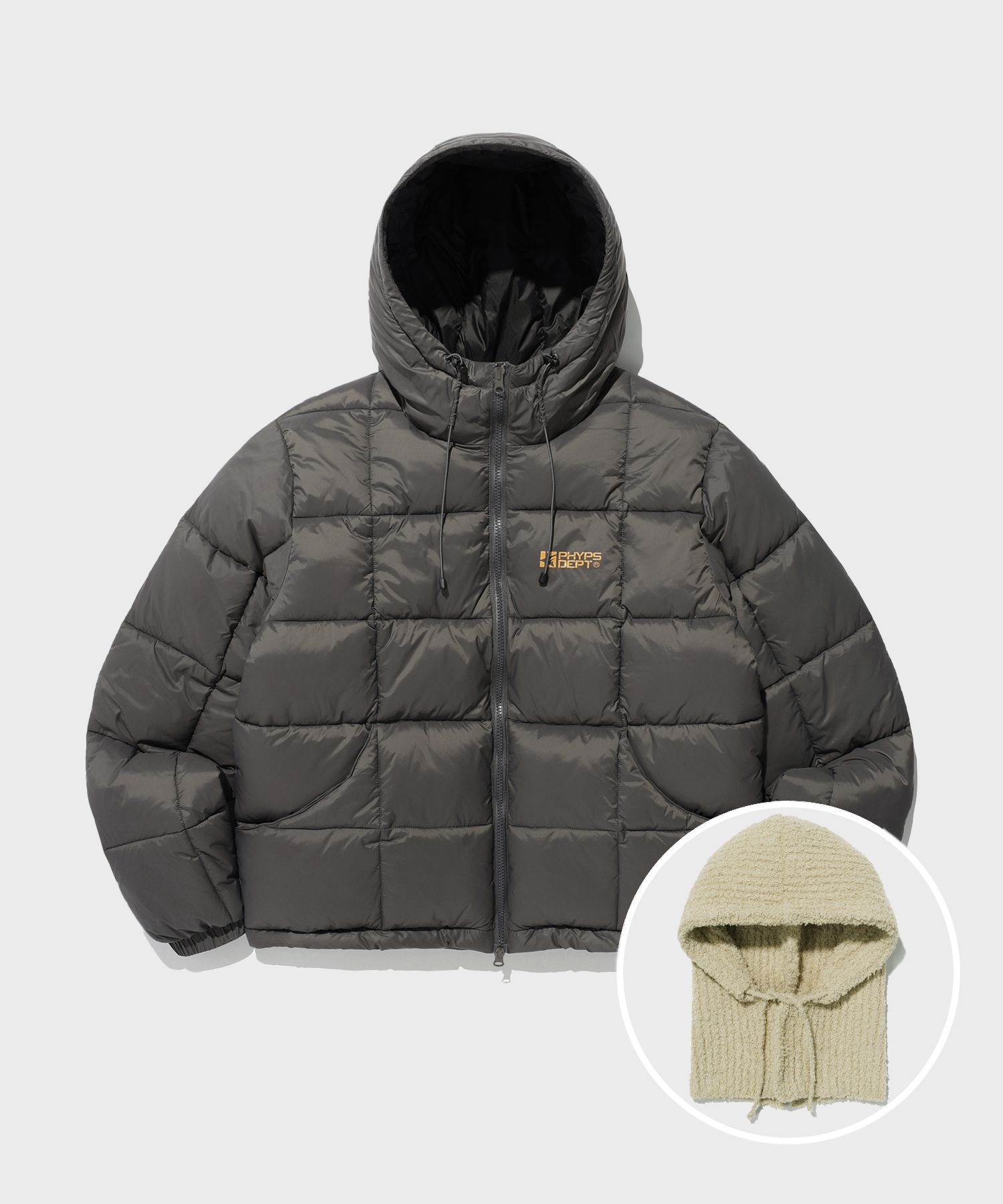Phyps★大人気★男女兼用★SQUARE QUILTING HOODIE JACKET 3色 MUSINSA | PHYPS SQUARE QUILTING HOODIE JACKET CHARCOAL