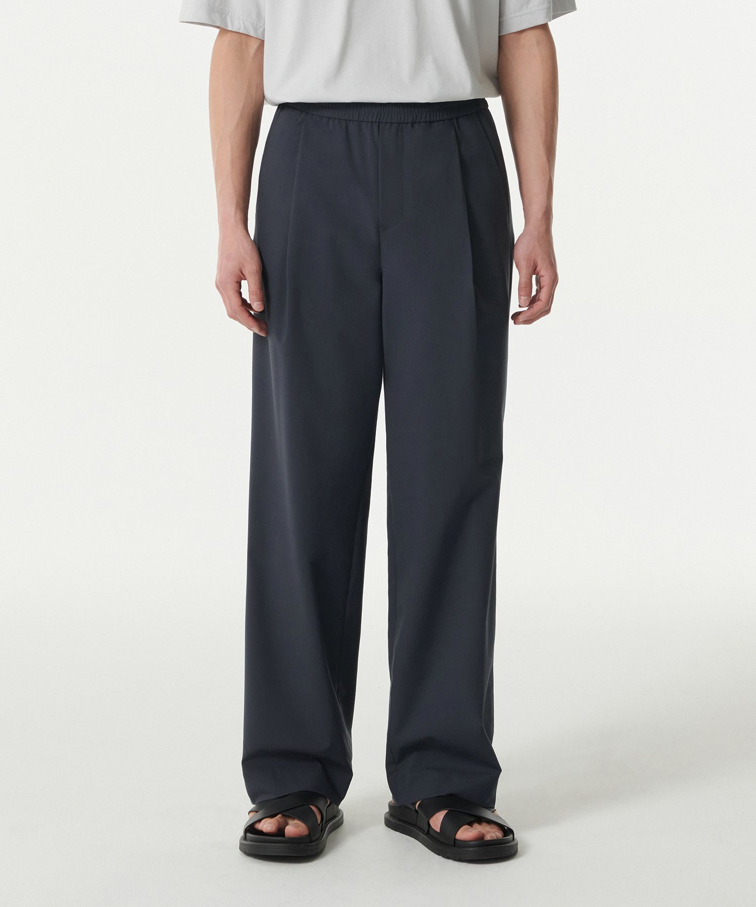 【MODERNIF】Cool Banding One Tuck Wide Slacks MUSINSA | MUSINSA STANDARD [Cool Standard] One Tuck Wide