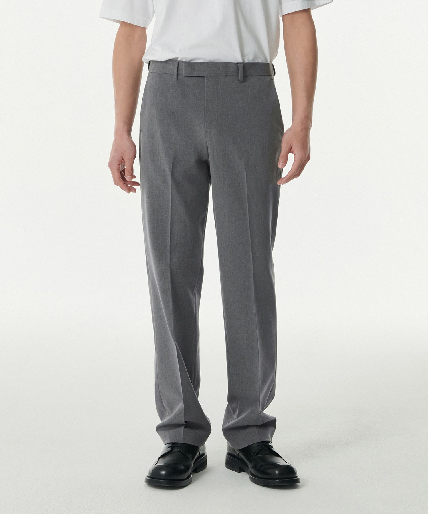 【MODERNIF】Summer Banding Semi-Wide Slacks MUSINSA | MUSINSA STANDARD Semi-wide hidden banding slacks