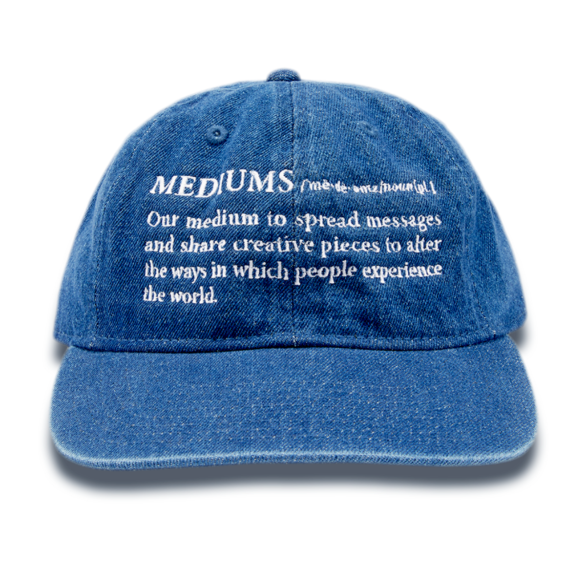 미디엄스(MEDIUMS) Definition Cap - Denim (사전적 정의 캡)
