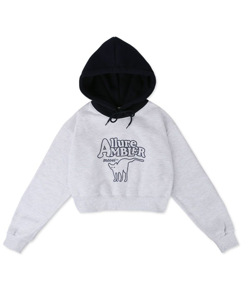 Tシャツ・カットソー +AMBLER+ Bad guy at the Ambler hooded sweatshirt melange AHP Ambler Bad guy at the Ambler Grey Hoodie (Preorder) – Kelly