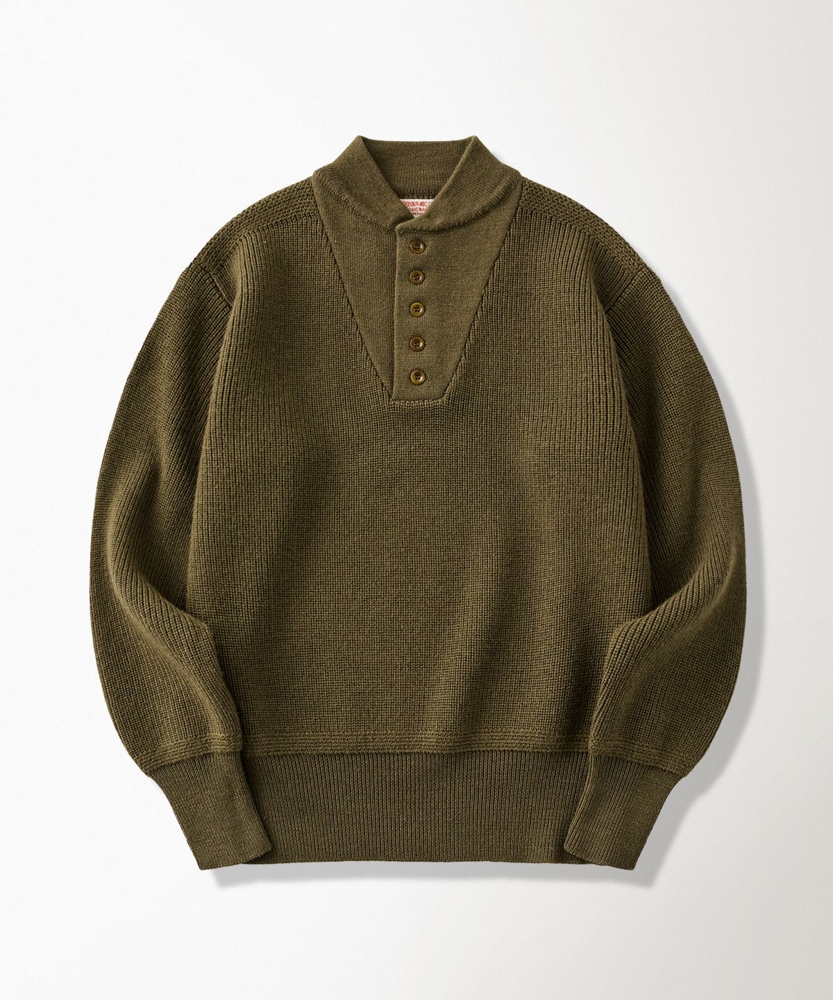 브론슨(BRONSON) US Army High Neck Wool Sweater Olive