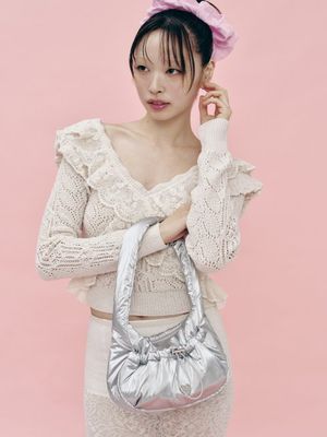 Heart Lock String Shoulder Bag_HC239OBG002M