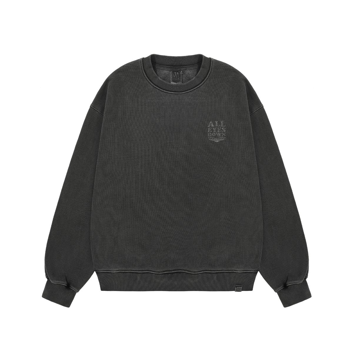 올아이즈다운(ALL EYES DOWN) LOGO SWEAT SHIRTS (CHARCOAL)