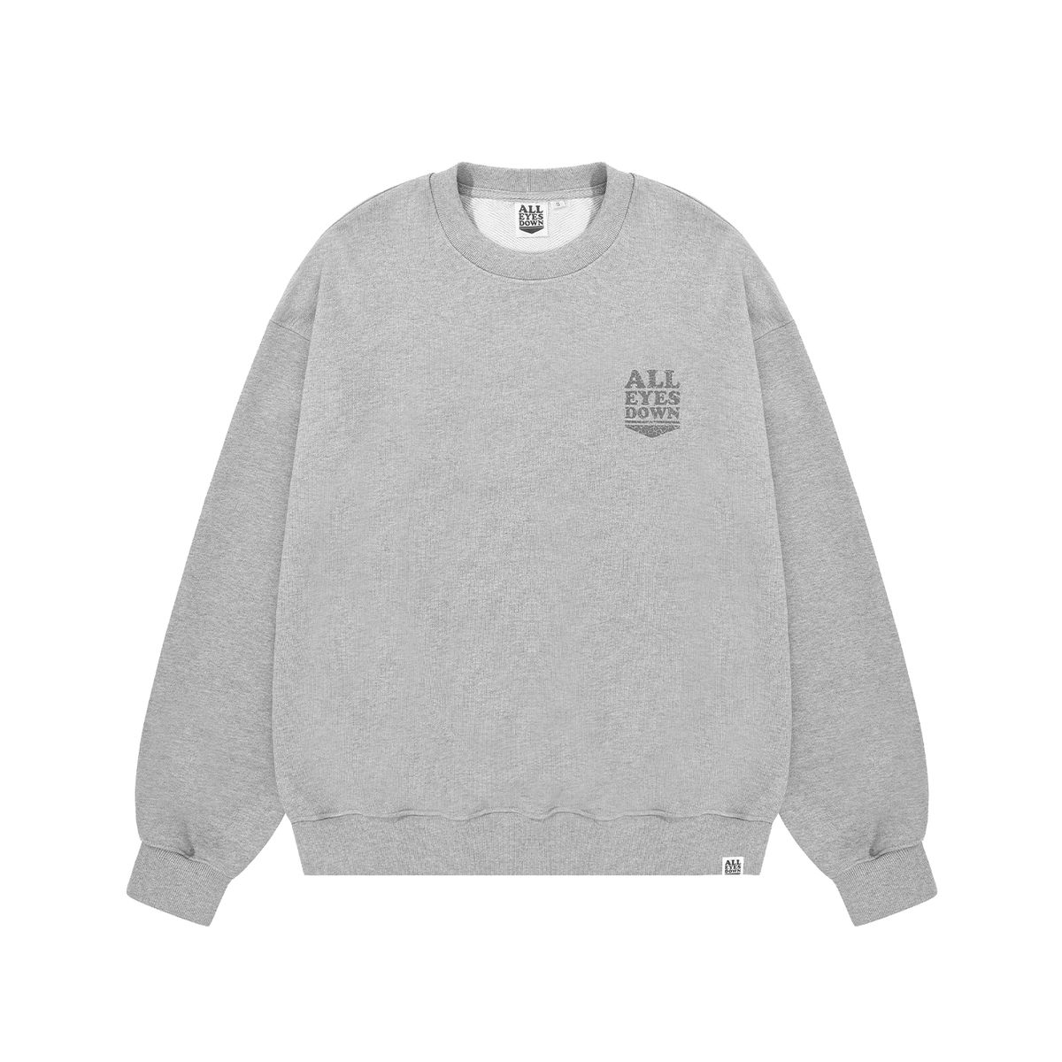 올아이즈다운(ALL EYES DOWN) LOGO SWEAT SHIRTS (GREY)