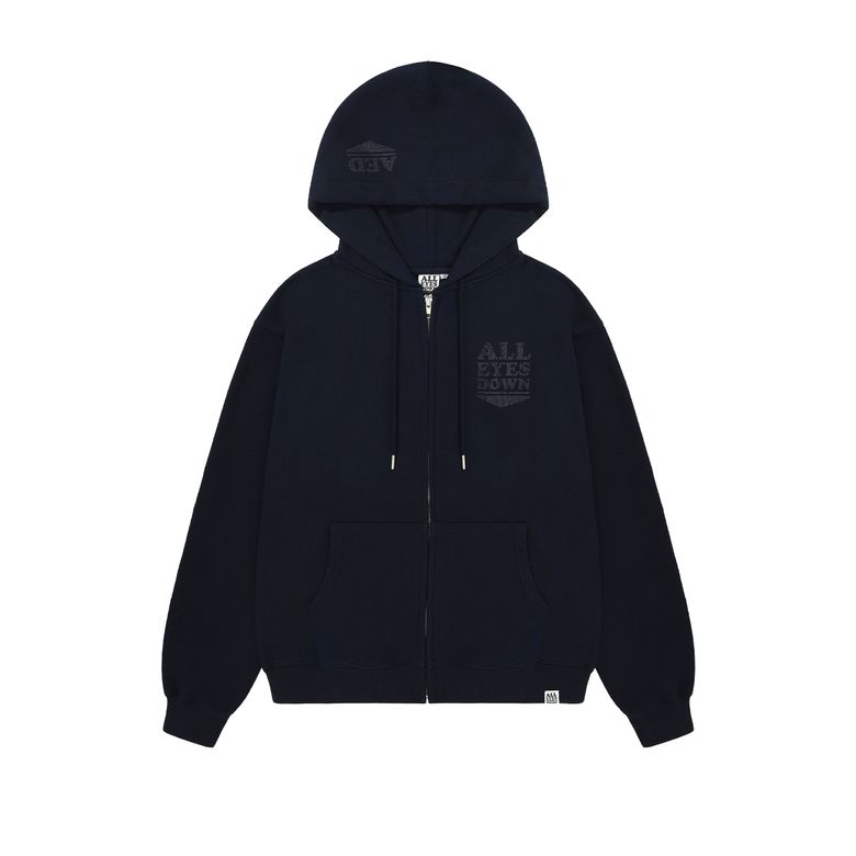 CRACK LOGO ZIPUP HOODIE (NAVY)