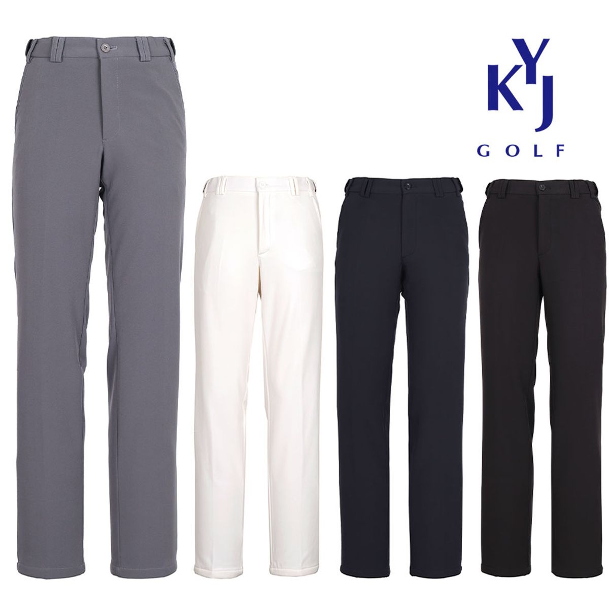김영주 골프(KIM YOUNG JOO GOLF) 남성 겨울 기모바지 힙투라인 밴딩 골프 팬츠 KNWMSL55
