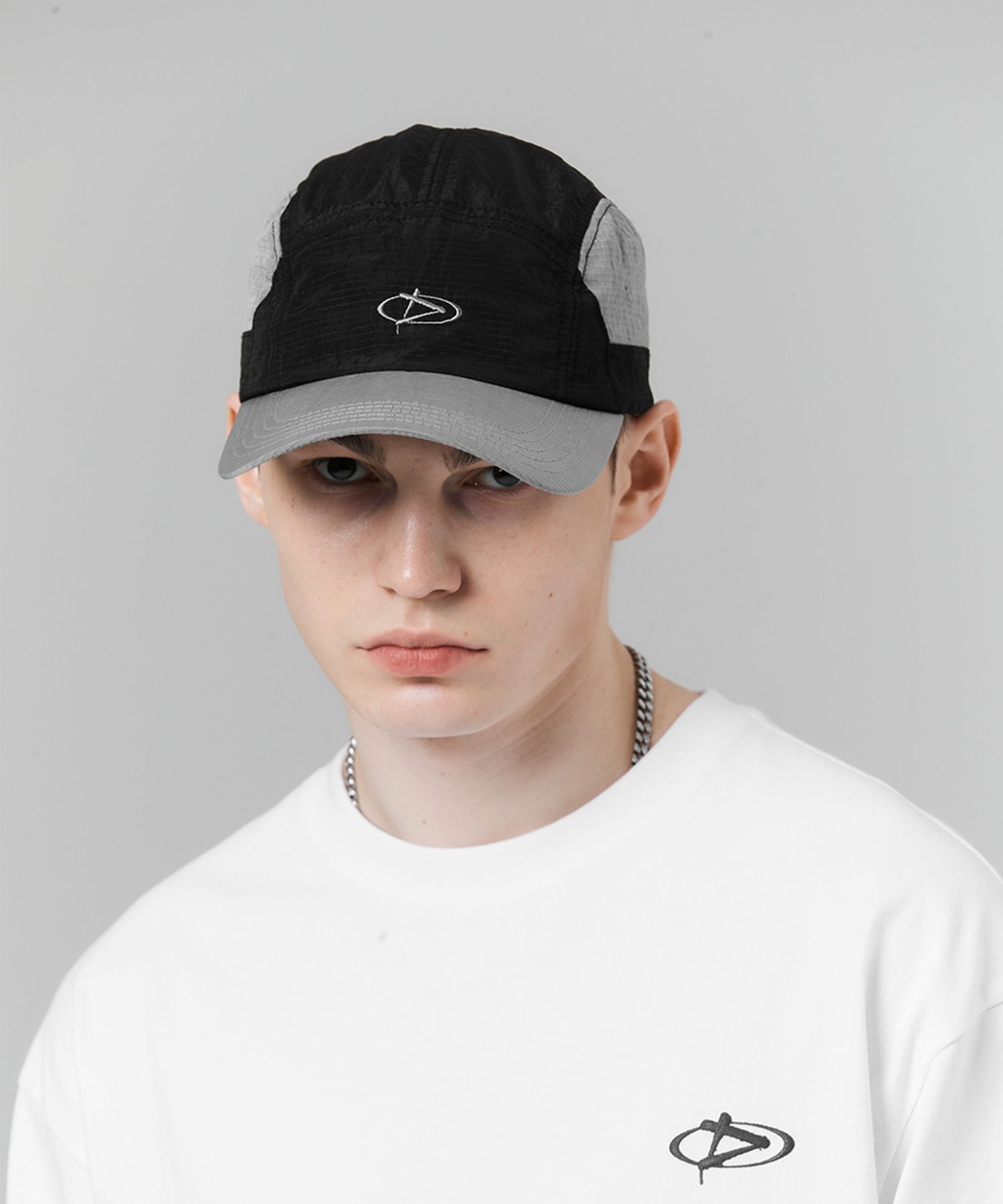 Musinsa playian divide string camp cap black