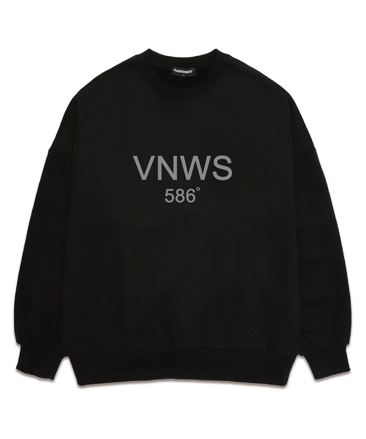 밴웍스(VANNWORKS) VNWS 586 오버핏 맨투맨 (VLS0043) 블랙/그레이