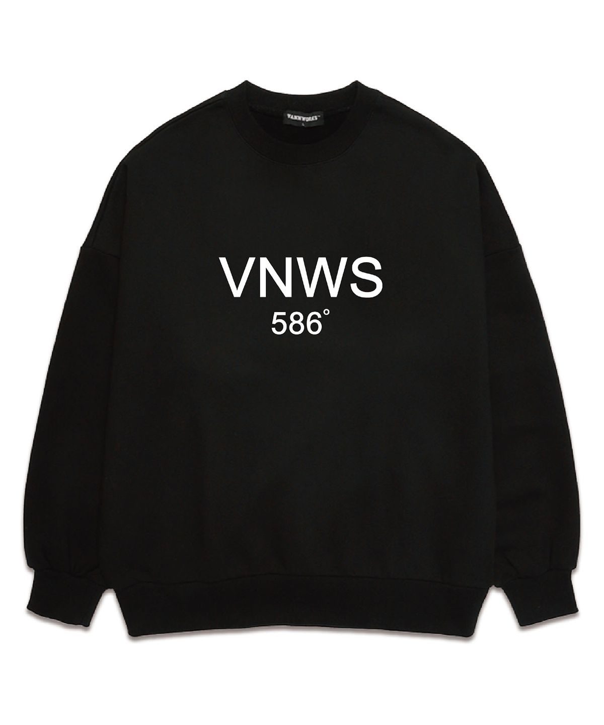 밴웍스(VANNWORKS) VNWS 586 오버핏 맨투맨 (VLS0043) 블랙/화이트