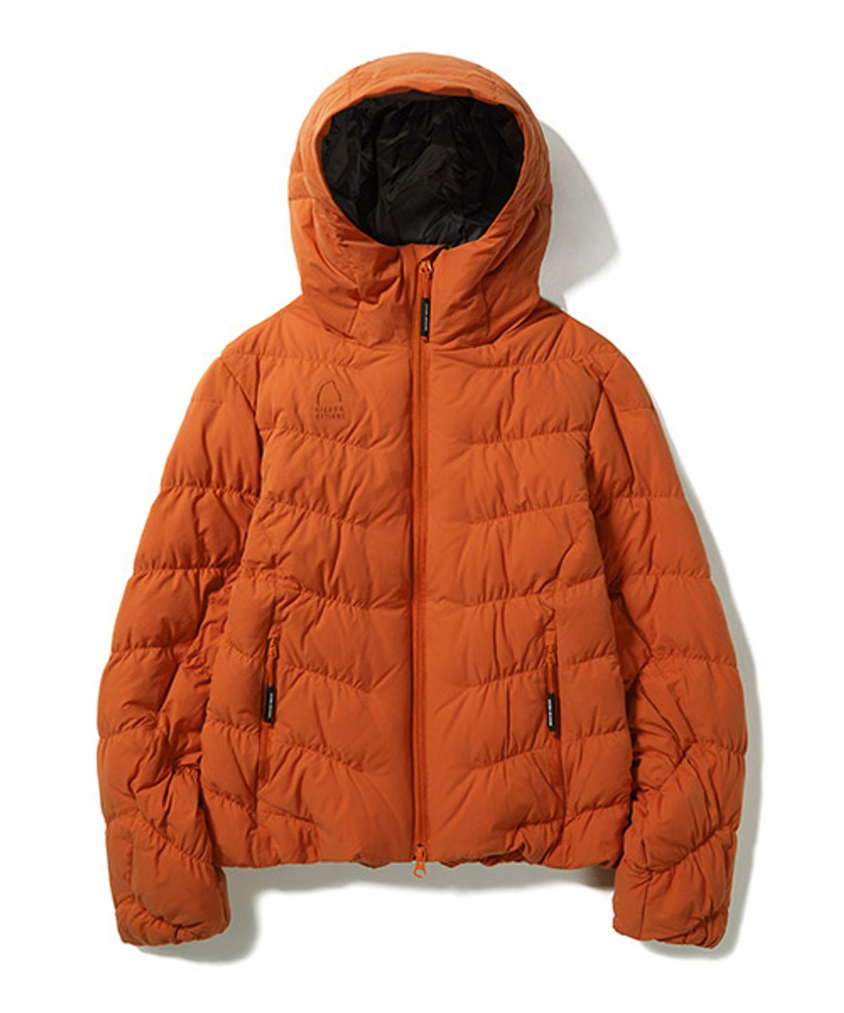 시에라디자인(SIERRA DESIGNS) W) 플렉스백(FLEX BAG) 경량 구스다운 후디자켓 ORANGE