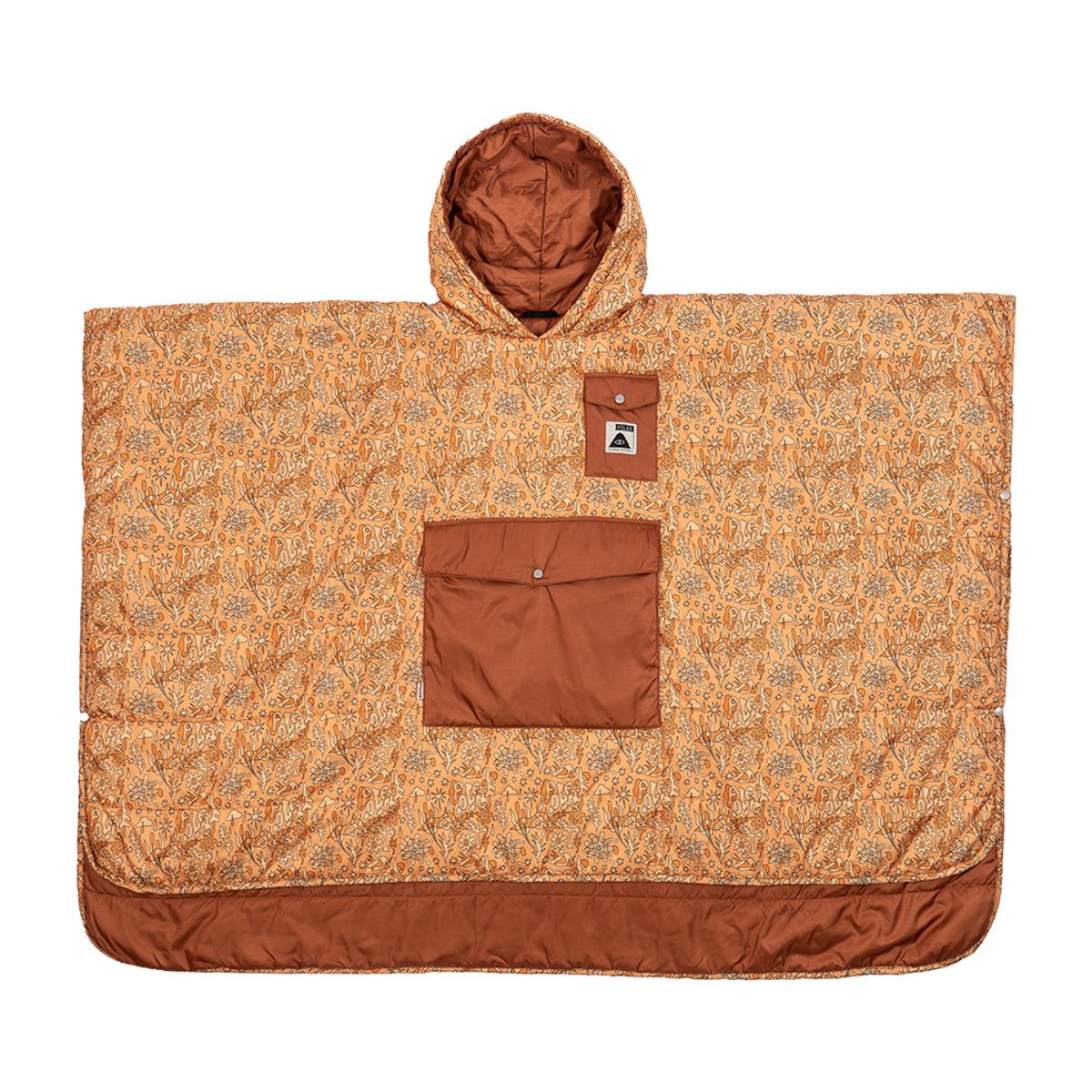 폴러스터프(POLERSTUFF) 양면 판초 BLOOMERORANGE